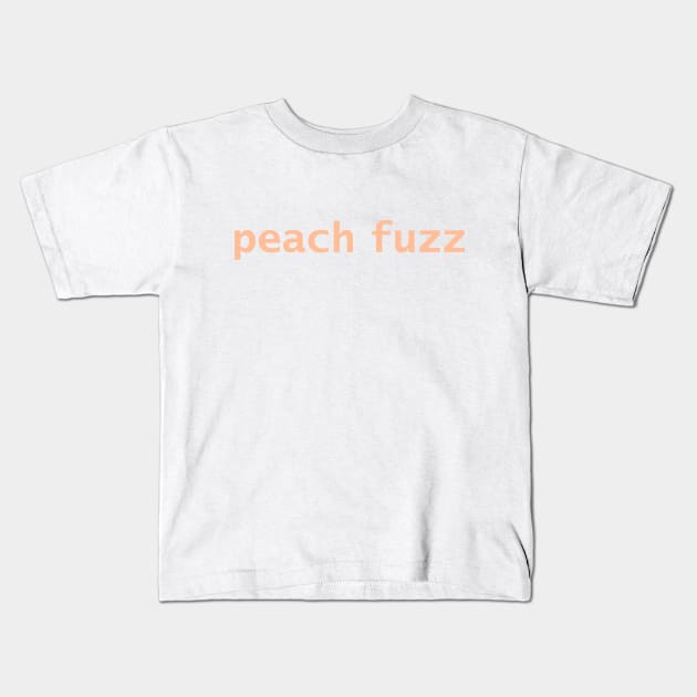 Peach Fuzz  Color of the Year 2024 Kids T-Shirt by ellenhenryart